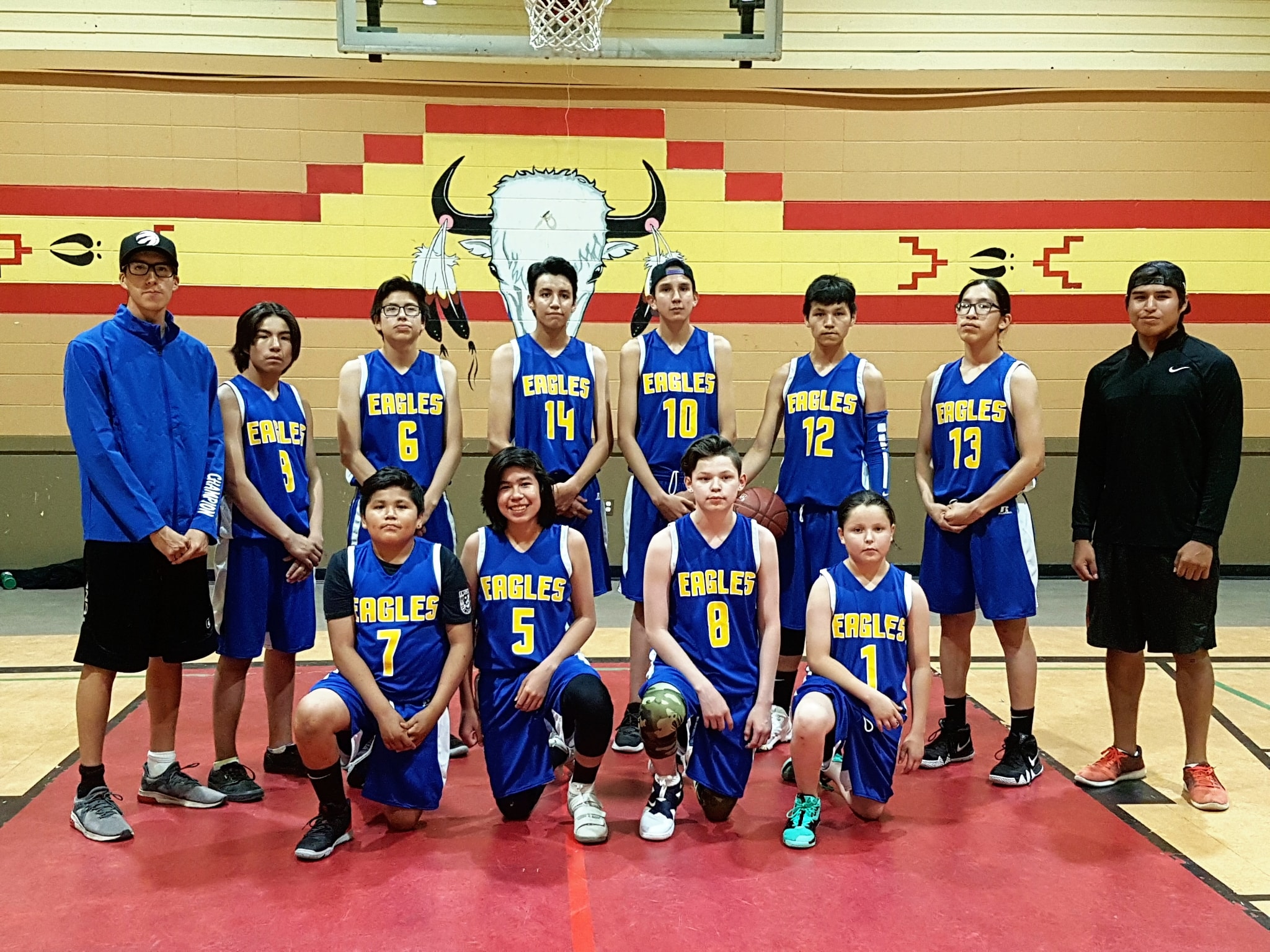 Maskwacis Eagles Junior Basketball team plays at 3pm for Gold Medal AIG